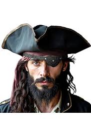 Bristol Novelty BH461 Tricorn Hat and Gold Trim, Unisex-Adult, One Size :  Bristol Novelty: Amazon.co.uk: Toys & Games