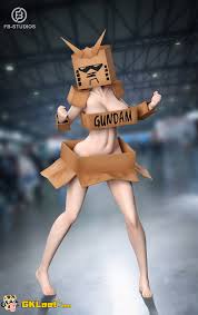 FB Studio Gundam Cardboard Girl Statue,FB Studio