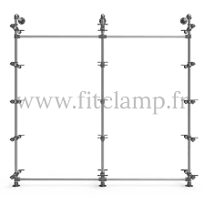 Structure Etagere Tubulaire Double 5 Niveaux Etagere Design Industriel Amenagement Interieur