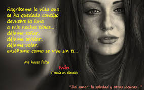 Las cosas bellas se comparten... Fragmento del poema "Me haces falta"...  Disfrutemos de un bello dia y pensemos que todo pasará y será para bien.  Regrésame la vida que se ha quedado