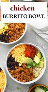 Ground Chicken Burrito Bowl Meal Prep Kitchen Hoskins Recipe Ground Chicken Recipes Spicy Recipes Mexican Food Recipes Easy