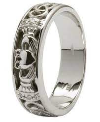 Claddagh Wedding Bands Mens Ladies Claddagh Wedding Ring Set Claddagh Ring Wedding Celtic Wedding Rings Irish Wedding Rings