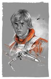 Luke Skywalker X Wing Tony Santiago Art Star Wars Drawings Star Wars Ahsoka Star Wars Poster
