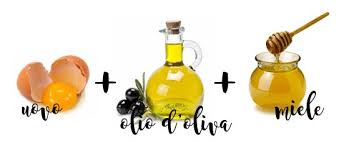 Sbattete bene l'albume d'uovo, aggiungete l'olio d'oliva e la maionese e ottenete un composto omogeneo. Pin Su Capelli