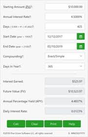Simple Interest Calculator Audit Interest Paid Or Received