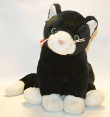 Black And White Cat Stuffed Animal Ty Beanie Buddy Zip The Black White Kitty Cat Plush Retired 1999 13 5 Cat Plush Beanie Buddies Kitty
