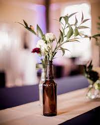 Diy Craft Beer Wedding Ideas Beer Bottle Centerpieces Beer Bottle Wedding Beer Bottle Wedding Decor