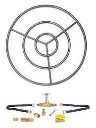 Item #48200360 save to wish list starting at. 6 12 18 24 30 Stainless Steel Gas Fire Pit Burner Ring Deluxe Kit Ng Lp Ebay