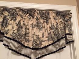 Black And Cream Toile Curtains Waverly Wellington Black Cream Toile Valance Waverly Valance Buy Curtains