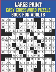 Printable crossword puzzles are also a great way to remind yourself of holidays, special occasions, and even birthday. Large Print Easy Crossword Puzzle Book For Senior Easy To Read Crossword Puzzles For Adults And All Other Puzzle Fans Paperback Russo S Books