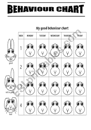 My Good Behaviour Chart Esl Worksheet By Albertopn