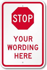 Freepik free vectors, photos and psd wepik online design tool slidesgo free templates for presentations storyset free editable illustrations. Custom Vertical Sign With Stop Symbol Fast Shipping Sku K 3315 All