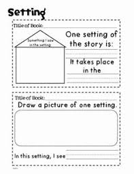 Kindergarten Character Setting Worksheet In 2020 Guided Reading Reading Journal Reading Classroom