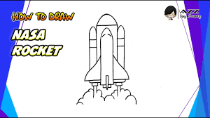 Dimensions of the orbiter vehicle. How To Draw Nasa Rocket Step By Step Youtube