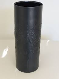Rosenthal Porcelain Bjorn Wiinblad Noire 7 3 4 Black Vase Studio Linie Rosenthal Black Vase Porcelain Vase