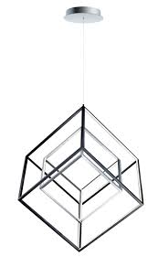 4 Square Pendant Light E30586 Bkpc Et2 Metropolitandecor