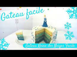 Gateau anniversaire reine des neiges. Faire Un Gateau Reine Des Neiges Facile Frozen Ombre Cake Gateau Facile Youtube