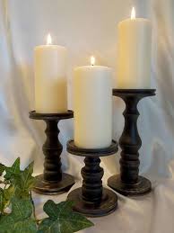 Shop over 110 top wood pillar candle holders and earn cash back all in one place. Custom Order For Traci Farmhouse Black Wooden Candle Holder Etsy Candle Holders Pillar Candle Holders Wooden Candles