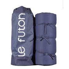 carrefour matelas futon et sac de transport finition bleu denim 70cm x 190cm futon matelas futon sac de transport