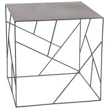 Tendance Cosy Blue Maisons Du Monde Bout De Canape En Metal Taupe 27 99 Existe En Noir H35 X L35 X Pr35