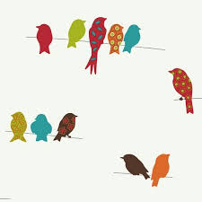 Bird On A Wire Meaning Bird On A Wire 29 99 Bird Wallpaper Novelty Wallpaper Wildlife Wallpaper