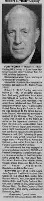 Obituary for Robert E Copley