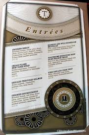 Entree Menu Toothsome Chocolate Emporium Orlando Universal Orlando Orlando Universal