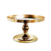 It comes with a stand attached to the back so that it can stand on its own. Gold Mirror Cake Stand Hire 25cm Burnt Butter Cakes