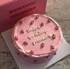 See more ideas about pretty birthday cakes, cute birthday cakes, cute cakes. Pink Cake 3 In 2021 Pastel Cakes Simple Cake Designs Cute Birthday Cakes