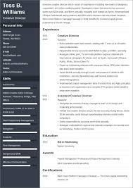 Check spelling or type a new query. Creative Director Resume Sample And 25 Writing Tips