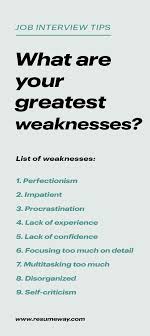 Strengths And Weaknesses For Job Interviews Great Answers In 2020 Job Interview Tips Job Interview Answers Job Interview Preparation