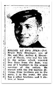 Pvt Bruce Dale Hennigar (1926-1945)