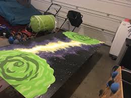 Rick And Morty Beer Pong Table Beer Pong Table Painted Beer Pong Tables Rick And Morty