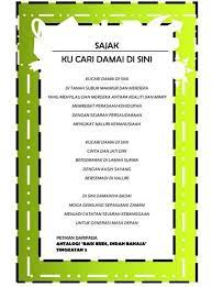 Moga hari esok bakal ku temui. Kuiz Pengukuhan Sajak Ku Cari Damai Di Sini Proprofs Quiz