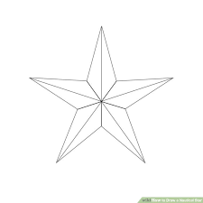 How To Draw A Nautical Star 6 Steps With Pictures Nautical Star Tattoos Nautical Star Drawing Stars