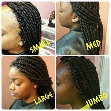 Box Braids Sizes Box Braids Hairstyles Braided Hairstyles