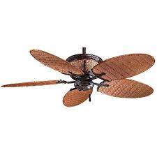 What makes a ceiling fan good for outdoor installation? Bamboo Ceiling Fans Tropical Ceiling Fans With Sustainable Style Tropical Ceiling Fans Ceiling Fan Bamboo Ceiling