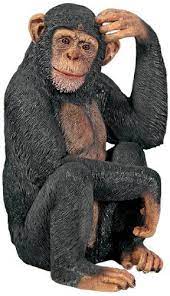 Design Toscano Chauncey The Confused Chimp Garden Monkey Statue Multicolored Design Toscano Monkey Statue Animal Statues Life Size Statues