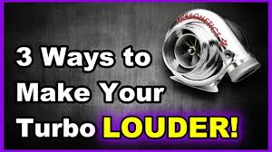 This will make your car vibrate less and in turn, make your car speakers louder. 3 Ways To Make Your Turbo Louder Now You Know Youtube