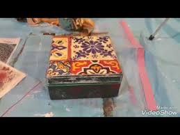 Pirinc Dekopaj Folyo Varak Boya Eskitme Ahsap Kutu Boyadim Diy Youtube