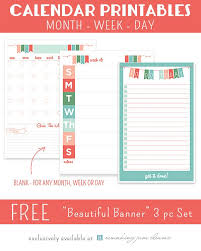 Printable Calendar Set Beautiful Banner Remaking Juneremaking June Printable Planner Organization Printables Planner Calendar