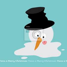 .des klimawandels sind echt gruselig! Schmelzender Schneemann Abnehmbare Text Fototapete Fototapeten Kernschmelze Matschig Verschwinden Myloview De