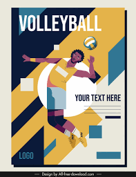 Find & download free graphic resources for volleyball. Volley Ball Poster Athlete Sketch Colorful Classic Design Free Vector In Adobe Illustrator Ai Ai Format Encapsulated Postscript Eps Eps Format Format For Free Download 2 11mb