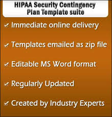 Hipaa Contingency Plan Templates Suite Training Hipaa