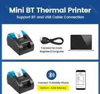 58MM Desktop POS Cashier Printer USB Bluetooth Thermal Receipt Printer  Restaurant Sales Kitchen Bill Printing for Mobile Windows - AliExpress