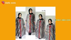 Model baju batik lengan panjang wanita; Model Baju Batik Atasan Wanita Untuk Lebaran Gambar Islami