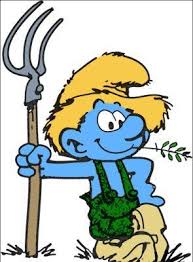 Farmer Smurf Cartoon Artwork 80s Cartoons Smurfs
