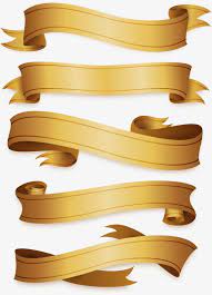 Vectors Exquisite Gold Ribbon Png And Vector Modelo De Faixa Capas Para Portfolio Caneca Dia Dos Professores