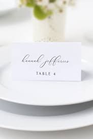 Asher Place Card Template Wedding Place Cards Script Place Etsy Printable Place Cards Wedding Wedding Place Card Templates Place Card Template