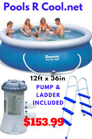 Bestway 12ft Fast Set Pool Set Is An Incredibly Practical Swimming Pool For The Backyard Becaus Swimming Pools Inflatable Swimming Pool Swimming Pools Backyard